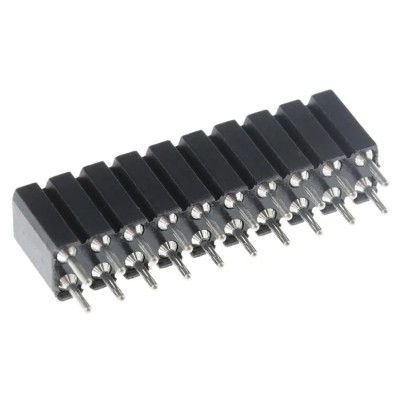 Preci-Dip 803 Series Straight Surface PCB Socket, 20-Contact, 2 Row, 2.54 mm Pitch Solder 803-87-020-10-001101