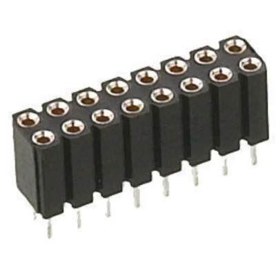 Preci-Dip 803 Series Straight PCB Socket 8-Contact 2 Row 2.54 mm Pitch 12A 150V 803-87-008-10-001101