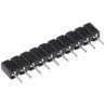 Preci-Dip 10 Way Preci-Dip Straight Through Hole 2.54 mm Pitch SIL Socket 100 V ac, 150V dc, Solder, 3A 310-87-110-01-640101