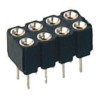 Preci-Dip Straight Surface PCB Socket, 4-Contact, 2 Row, 2.54 mm Pitch, 12A, 150V, Black Glass Filled 410-87-204-01-640101