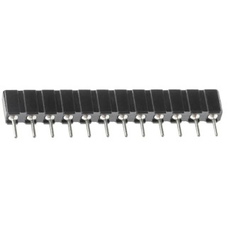 Preci-Dip 12 Way Preci-Dip Straight Through Hole SIL Socket 2.54 mm Pitch 150V DC 3A 310-87-112-01-640101