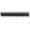 Preci-Dip 12 Way Preci-Dip Straight Through Hole 2.54 mm Pitch SIL Socket 150V dc, 3A 310-87-112-01-640101