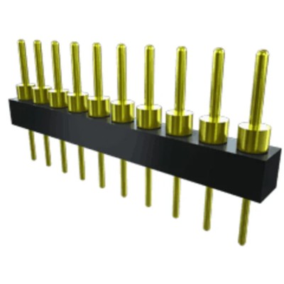 Samtec TS Series Straight Through Hole Pin Header 32 Contacts 2.54 mm Pitch 1 Row Unshrouded TS-132-G-A