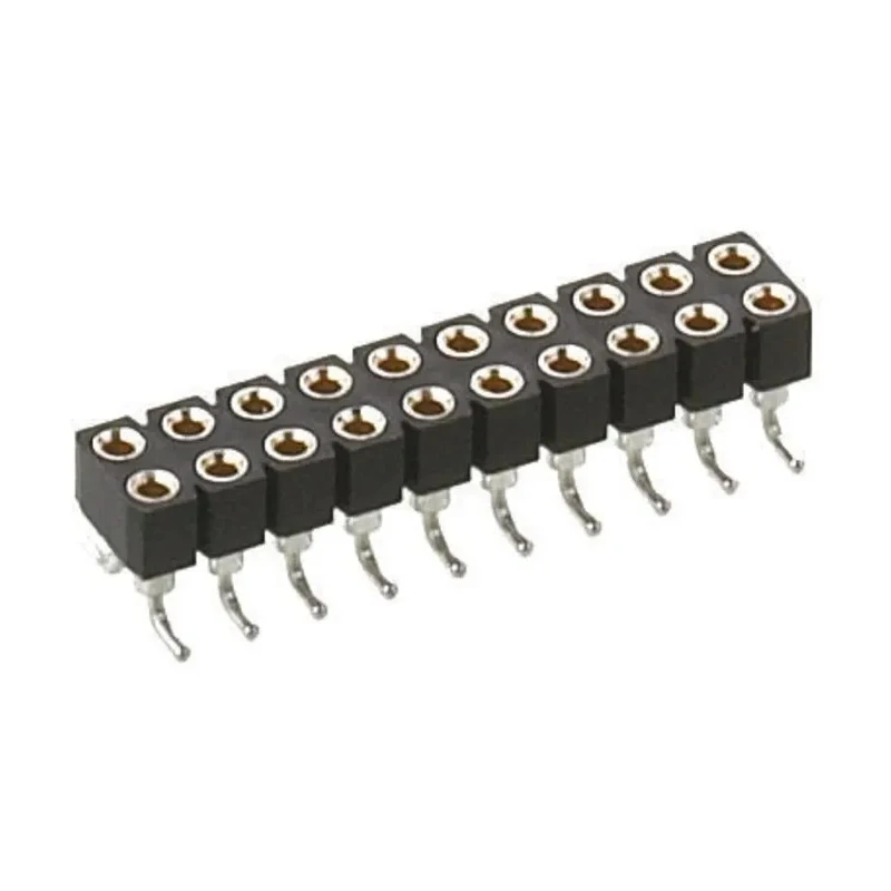 Preci-Dip 803 Series Right Angle Surface PCB Socket 6-Contact 2 Row 2.54 mm Pitch Solder 803-87-006-30-002101