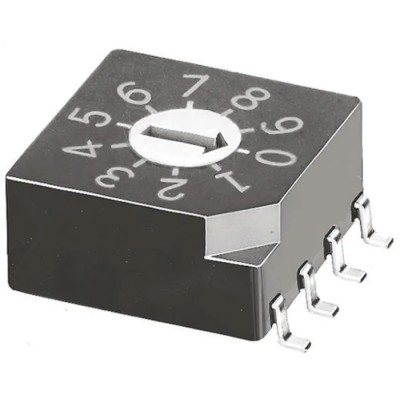 KNITTER-SWITCH Rotary Coded DIP Switch Surface Mount Rotary Flush Actuator SMR5010