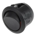C & K SPST On-Off On-Off Red Round Actuator Polyamide 66 Housing Snap-in Rocker Switch CR102J25S215QF