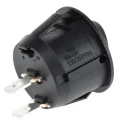 C & K SPST On-Off On-Off Red Round Actuator Polyamide 66 Housing Snap-in Rocker Switch CR102J25S215QF