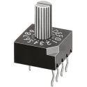 KNITTER-SWITCH Rotary Coded DIP Switch Through Hole Mount with Rotary Shaft Actuator DRS4010