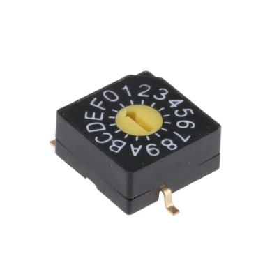 KNITTER-SWITCH Rotary Flush Rotary Coded DIP Switch Surface Mount SMR5016