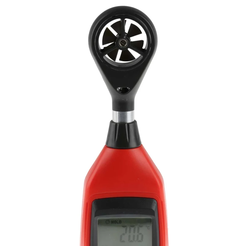 RS PRO Rotary Vane Anemometer with NTC Temperature Sensor Measures Air Temperature and Velocity 25 m/s RS-90