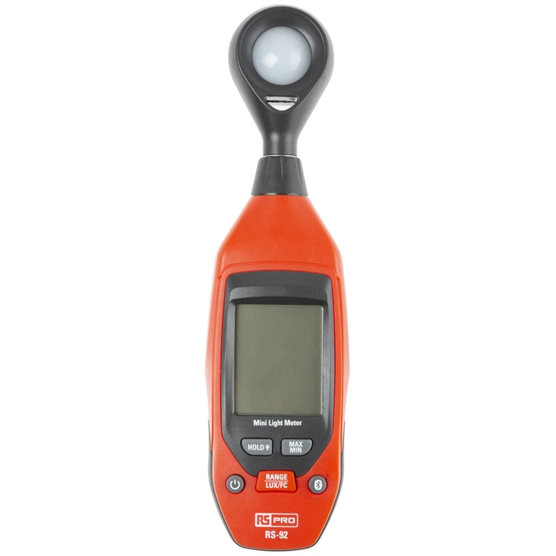 RS PRO Compact Light Meter with Silicon Photodiode Sensor 0lx to 40000 lx, ±5% Accuracy RS-92
