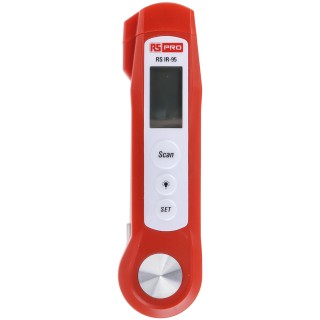 RS PRO Infrared Thermometer IR-95 with Foldable Probe, -20 °C to 280 °C, ±1 % Accuracy, 4:1 Distance Spot Ratio IR-95