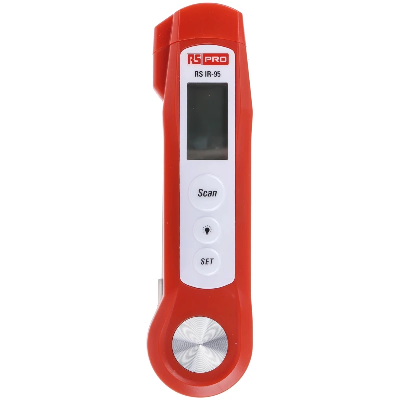 RS PRO Infrared Thermometer IR-95 with Foldable Probe, -20 °C to 280 °C, ±1 % Accuracy, 4:1 Distance Spot Ratio IR-95
