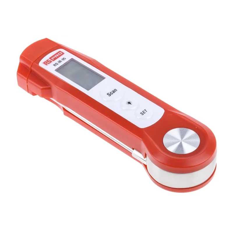 RS PRO Infrared Thermometer IR-95 with Foldable Probe, -20 °C to 280 °C, ±1 % Accuracy, 4:1 Distance Spot Ratio IR-95