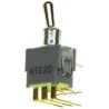 KNITTER-SWITCH Toggle Switch PCB Mount On-On DPDT Through Hole Terminal 48V AC ATE2D-RA