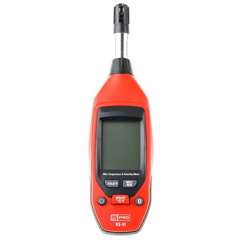 RS PRO Digital Hygrometer Data Logger 50 °C Operating Temperature ±3 %RH Humidity Accuracy RS-91