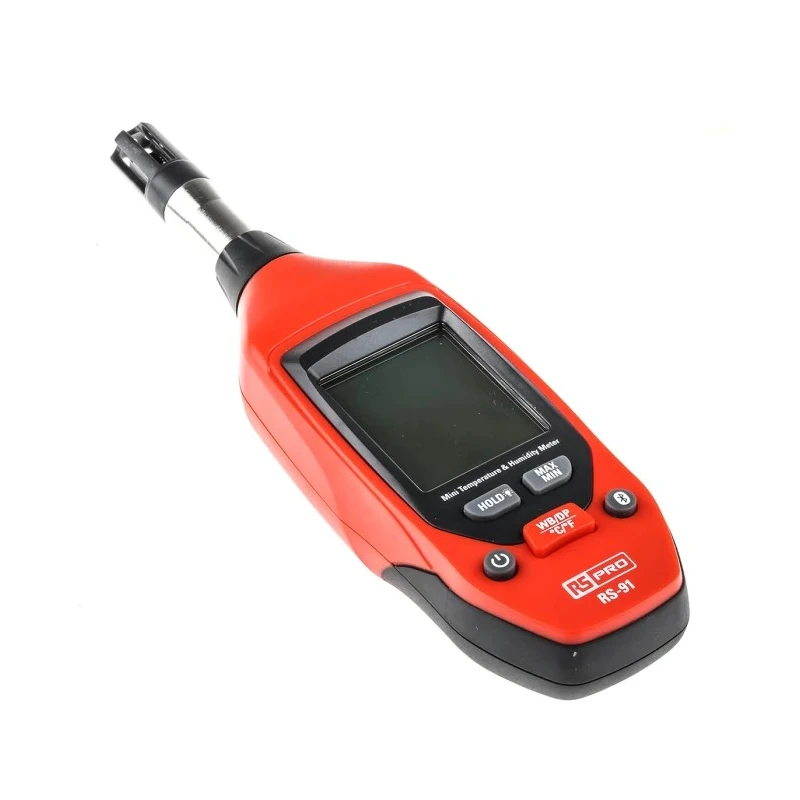 RS PRO Digital Hygrometer Data Logger 50 °C Operating Temperature ±3 %RH Humidity Accuracy RS-91