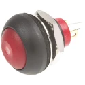 KNITTER-SWITCH DPWL Series Illuminated Miniature Push Button Switch Panel Mount Momentary SPST 12.9 mm Cutout DPWL1CGRY
