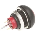KNITTER-SWITCH DPWL Series Illuminated Miniature Push Button Switch Panel Mount Momentary SPST 12.9 mm Cutout DPWL1CGRY