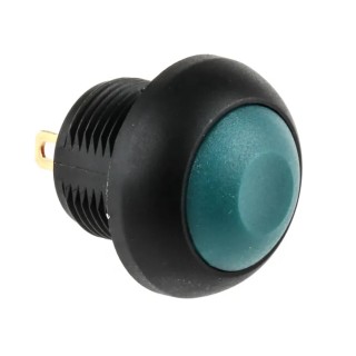 KNITTER-SWITCH DPW Series Miniature Push Button Switch Momentary Panel Mount 12.9 mm Cutout SPST Green LED IP67 250 DPW1CGG