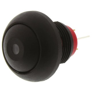 KNITTER-SWITCH Illuminated Miniature Push Button Switch Momentary Panel Mount SPST 12.9 mm Cutout Yellow LED DPWL1CGKY