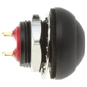 KNITTER-SWITCH DPW Series Miniature Push Button Switch Momentary Panel Mount SPST 12.9 mm Cutout Black LED IP67 250V DPW1CGK