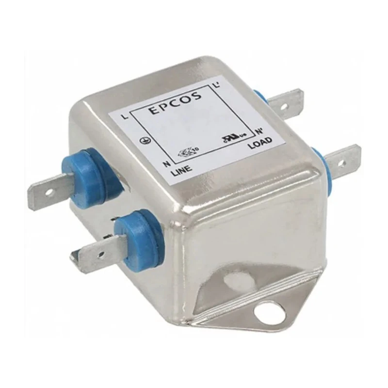 TDK Flange EMC Filter 10 A 250V ac/dc 60Hz Tab Termination Single Phase B84111F0000B110