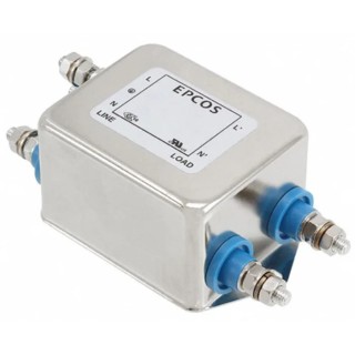 TDK Flange EMC Filter 25 A 250V ac/dc 60Hz Tab 1 Phase B84111F0000G125