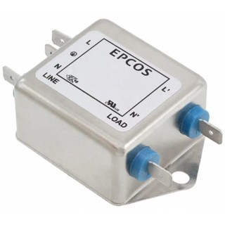 TDK Flange EMC Filter 20 A 250V ac/dc 60Hz, Tab Termination, 1 Phase B84111F0000B120