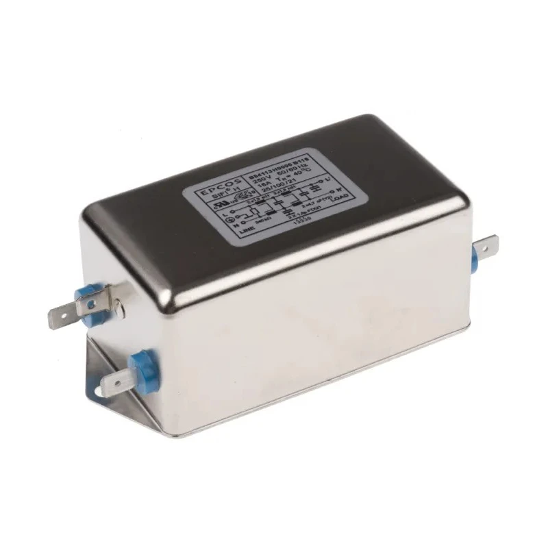 TDK Chassis Mount EMC Filter 16 A 250V AC/DC 50Hz 60Hz Tab Termination 1 Phase B84113H0000B116