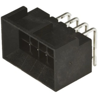 Molex Micro-Fit BMI Series Right Angle Through Hole PCB Header 12 Contacts 3 mm Pitch Shrouded 44428-1201