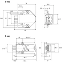 Hirschmann Industrial Power Connector 3P+PE Panel Mount 16A 400V IP54 Grey ST Series IP54
