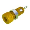 Hirschmann Test & Measurement Yellow Female Banana Socket 2 mm Connector Solder Termination 60V DC 6A Nickel Tin 930308103