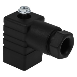 Hirschmann Solenoid Valve Connector 3P+E DIN 43650 C Female, 250 V AC/DC, Black 933024100 GDS 307 BLACK