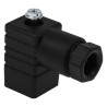 Hirschmann Solenoid Valve Connector 3P+E DIN 43650 C Female, 250 V AC/DC, Black 933024100 GDS 307 BLACK