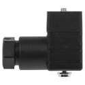 Hirschmann Solenoid Valve Connector 3P+E DIN 43650 C Female, 250 V AC/DC, Black 933024100 GDS 307 BLACK