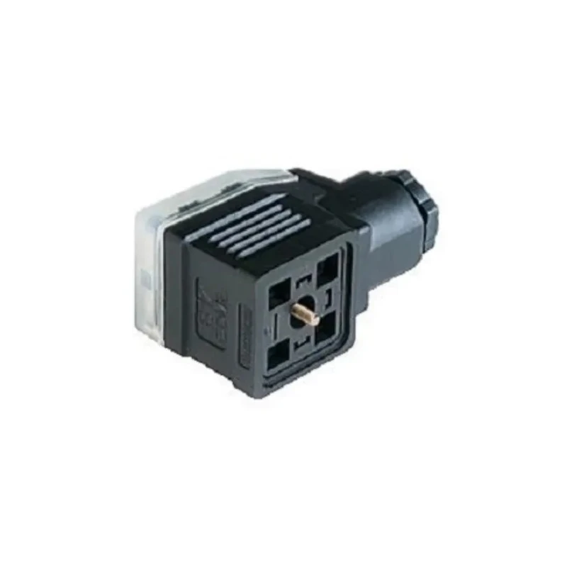 Hirschmann GDME 3 Pole M3 Solenoid Valve Connector 16A 400V AC IP65 Screw Female 933022100 GDME 3011 black