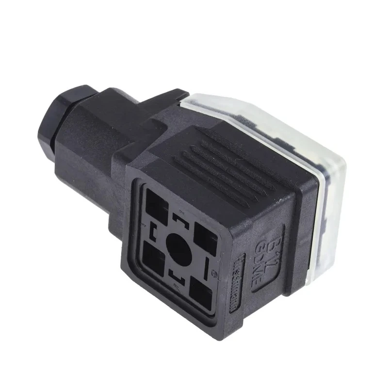 Hirschmann GDME 3 Pole M3 Solenoid Valve Connector 16A 400V AC IP65 Screw Female 933022100 GDME 3011 black