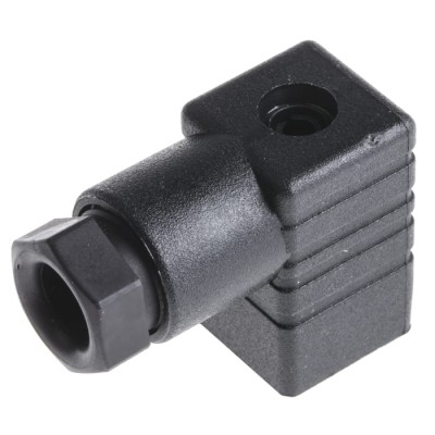 Hirschmann Solenoid Valve Connector Female 2P+E DIN 43650 230V AC/DC 6A Current GDS 207 black 933138100 GDS 207 black