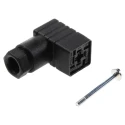 Hirschmann GDSN 207 2P+E DIN 43650 C Solenoid Valve Connector Indicator Light, 250 V AC/DC 6A 933137100 GDSN 207 black