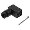 Hirschmann GDSN 207 2P+E DIN 43650 C Solenoid Valve Connector Indicator Light, 250 V AC/DC 6A 933137100 GDSN 207 black