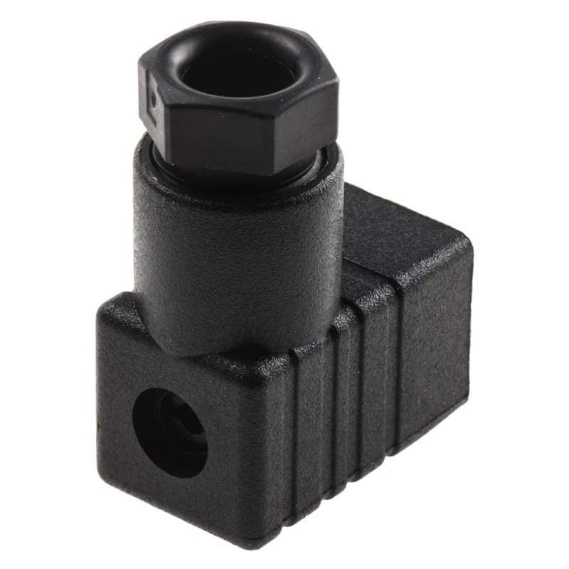 Hirschmann GDSN 207 2P+E DIN 43650 C Solenoid Valve Connector Indicator Light, 250 V AC/DC 6A 933137100 GDSN 207 black