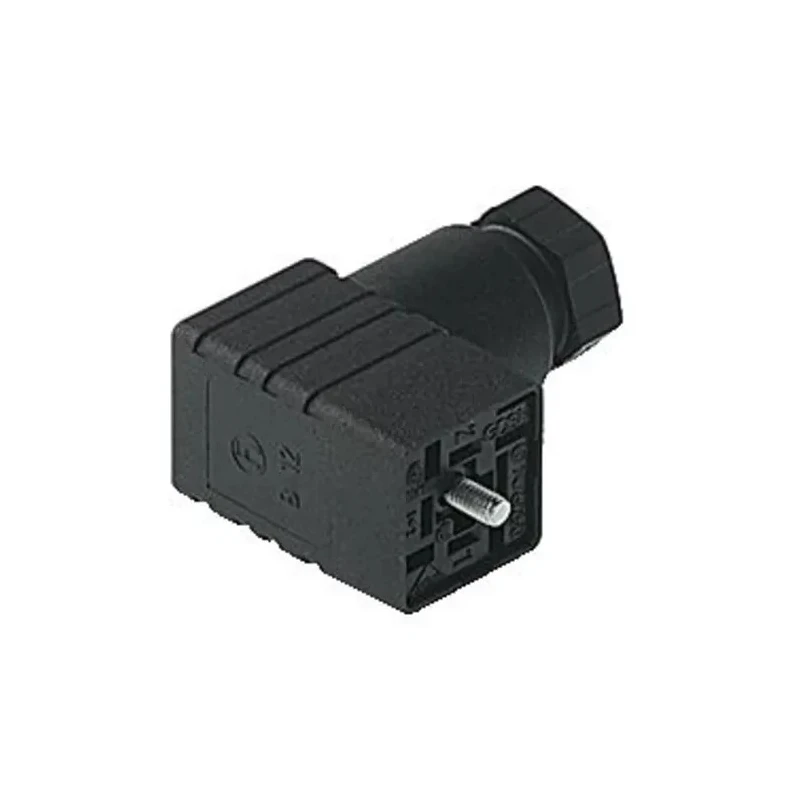Hirschmann GDSN 207 2P+E DIN 43650 C Solenoid Valve Connector Indicator Light, 250 V AC/DC 6A 933137100 GDSN 207 black