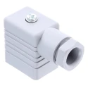 Hirschmann GM Series 2P+E DIN 43650 B Solenoid Valve Connector, 250 V AC/DC, Screw Termination, IP65 932977106 GM 209 NJ grey