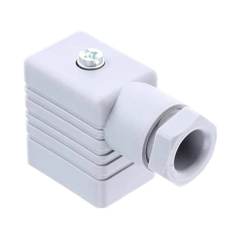 Hirschmann GM Series 2P+E DIN 43650 B Solenoid Valve Connector, 250 V AC/DC, Screw Termination, IP65 932977106 GM 209 NJ grey