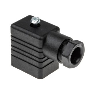 Hirschmann GM Series 2P+E DIN 43650 B Solenoid Valve Connector Female 250V AC/DC 16A 932977100 GM 209 NJ black