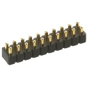 Preci-Dip 813 Series Straight Surface Spring Loaded Connector, 10 Contacts, 2.54 mm Pitch, 2 Row 813-S1-010-30-016191