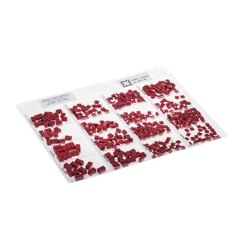 Nova Through Hole Polyester Capacitor Kit 440, 50V-63V, 10nF-3.3μF, 440 Pieces CCC-52