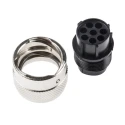 ITT Cannon Circular Connector, 8 Contacts, Cable Mount, Plug Female, IP65, Nylon Housing, 250V, 13A, Trident TR1208PF31NB