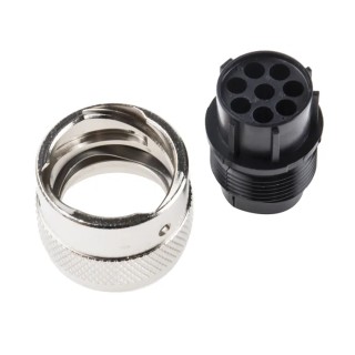ITT Cannon Circular Connector, 8 Contacts, Cable Mount, Plug Female, IP65, Nylon Housing, 250V, 13A, Trident TR1208PF31NB